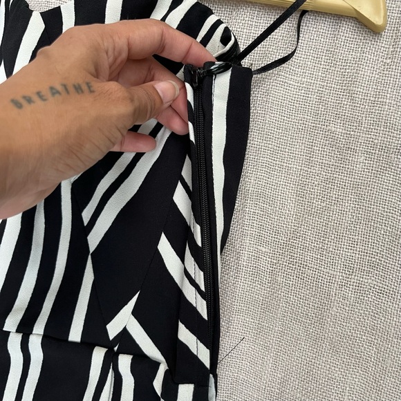 SOLD ❌ Black White Striped Strapless Jumpsuit - Picture 13 of 13